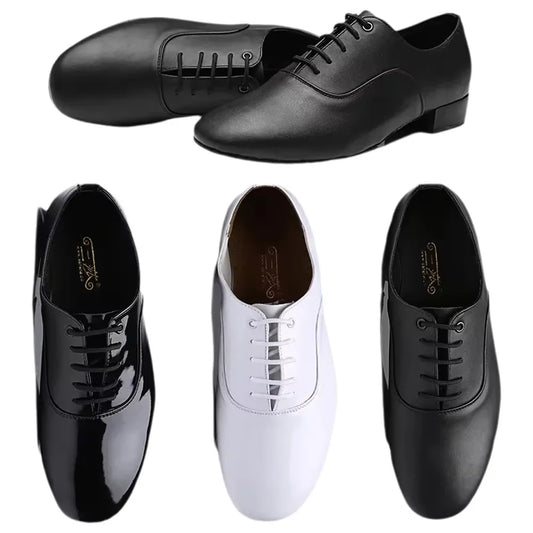 Discount New !! High Quality White Black Men'S Ballroom Dance Shoes/ Salsa Tango Dance Shoes/ Latin Dance Shoes Men