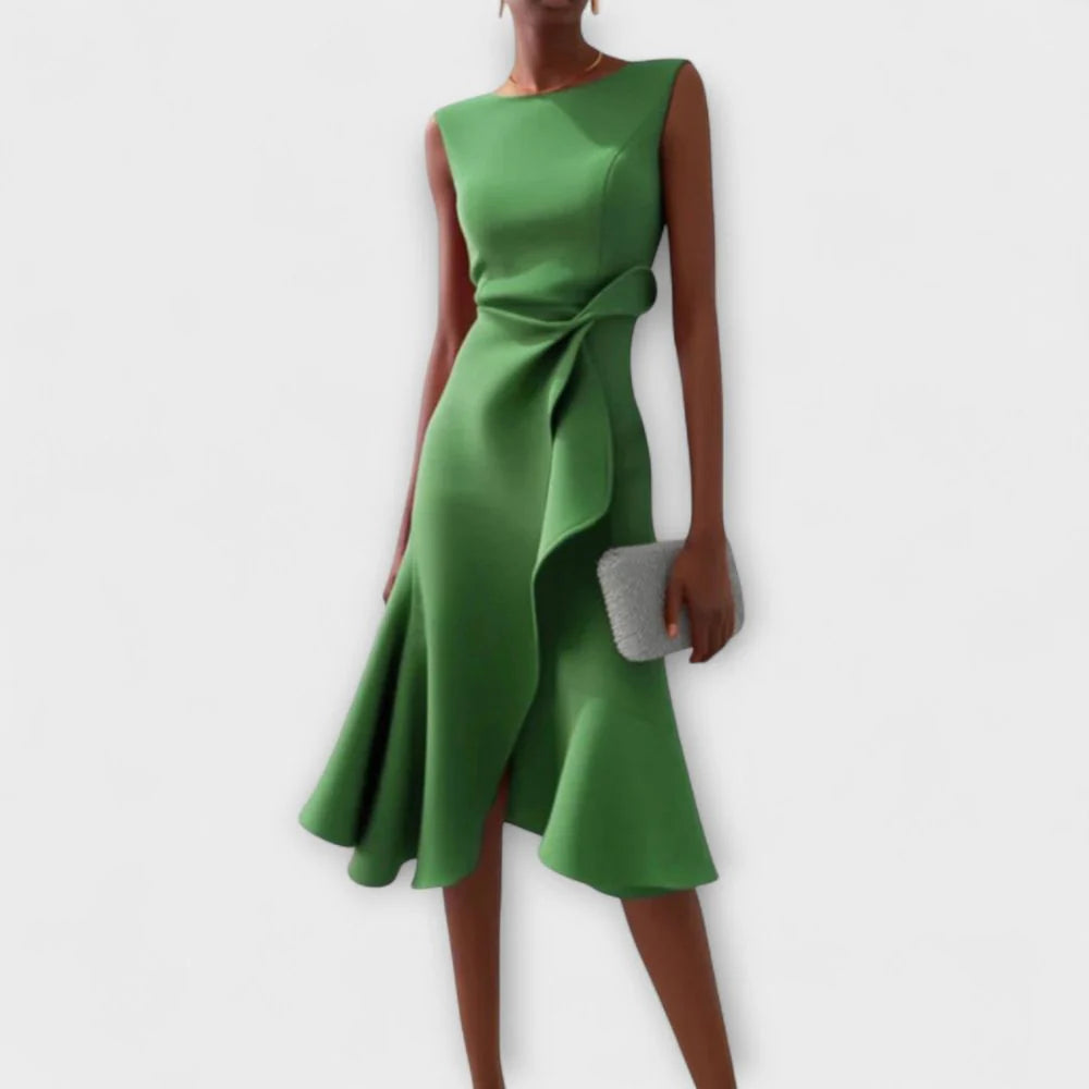 Zoé - Robe Midi Asymétrique