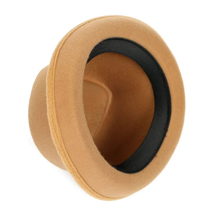 Classic Fedoras Men'S Hat Fashion Autumn 2026 Solid Winter Short Sleeve Fedora Jazz Top Hats Women Black Gentleman Felt Cap