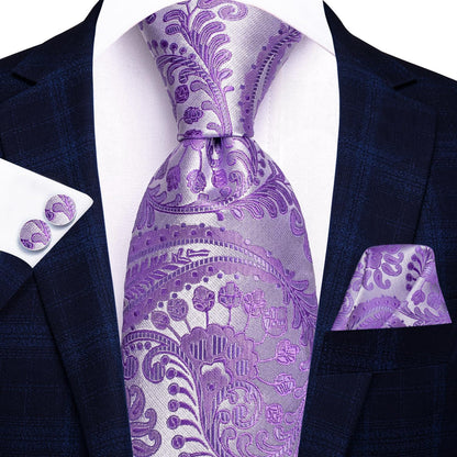 Lot 5 Pcs Gift Box Mens Tie Set Necktie with Pocket Square Cufflinks Silk Neck Tie Collection