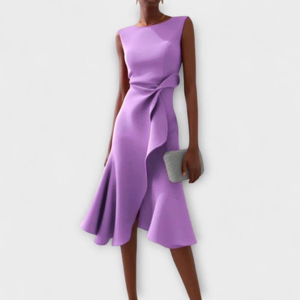 Zoé - Robe Midi Asymétrique
