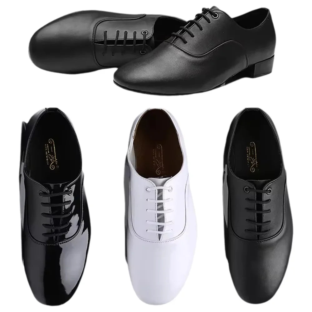 Discount New !! High Quality White Black Men'S Ballroom Dance Shoes/ Salsa Tango Dance Shoes/ Latin Dance Shoes Men