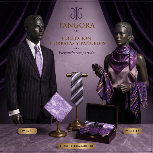 Set Deluxe Tangora (Corbatas, Pañuelos, Mancornas)