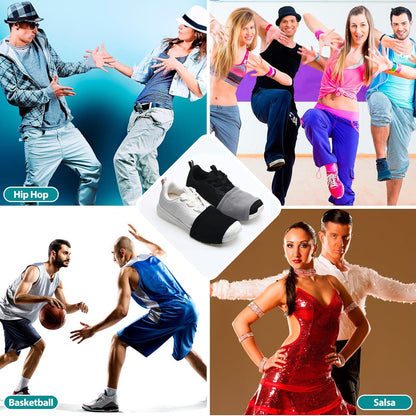 8 Pairs Dance Shoe Covers over Shoes Socks for Dancer Women