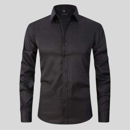 Men'S Silk Stretch Slim Fit Formal Business Dress Shirt