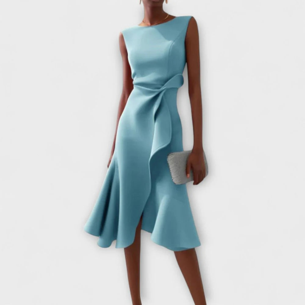 Zoé - Robe Midi Asymétrique
