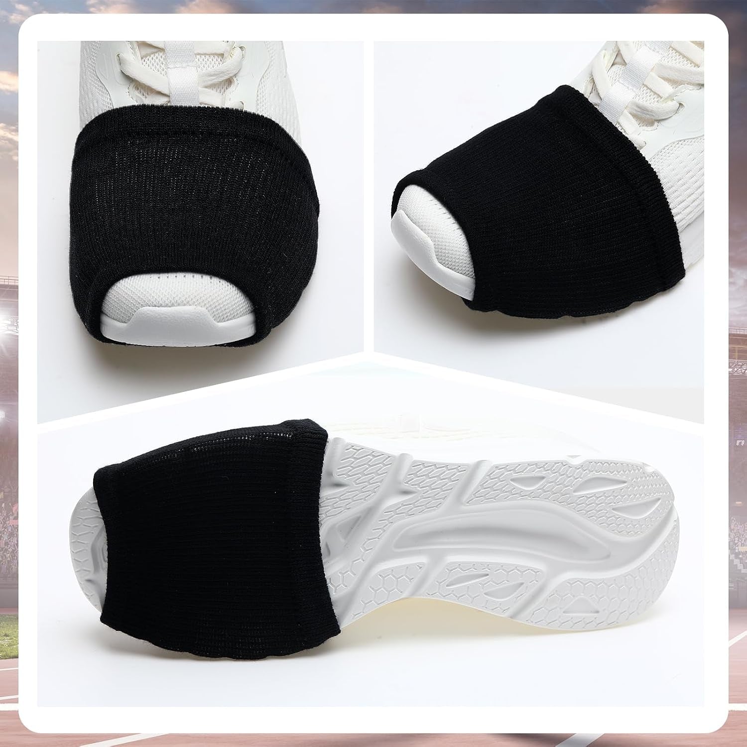 8 Pairs Dance Shoe Covers over Shoes Socks for Dancer Women