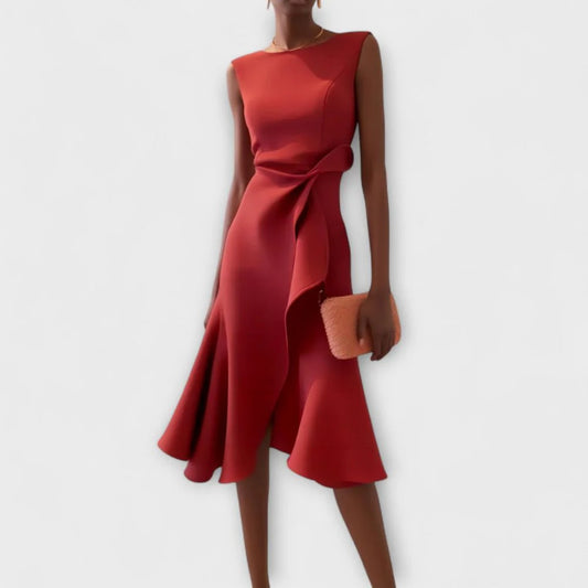 Zoé - Robe Midi Asymétrique