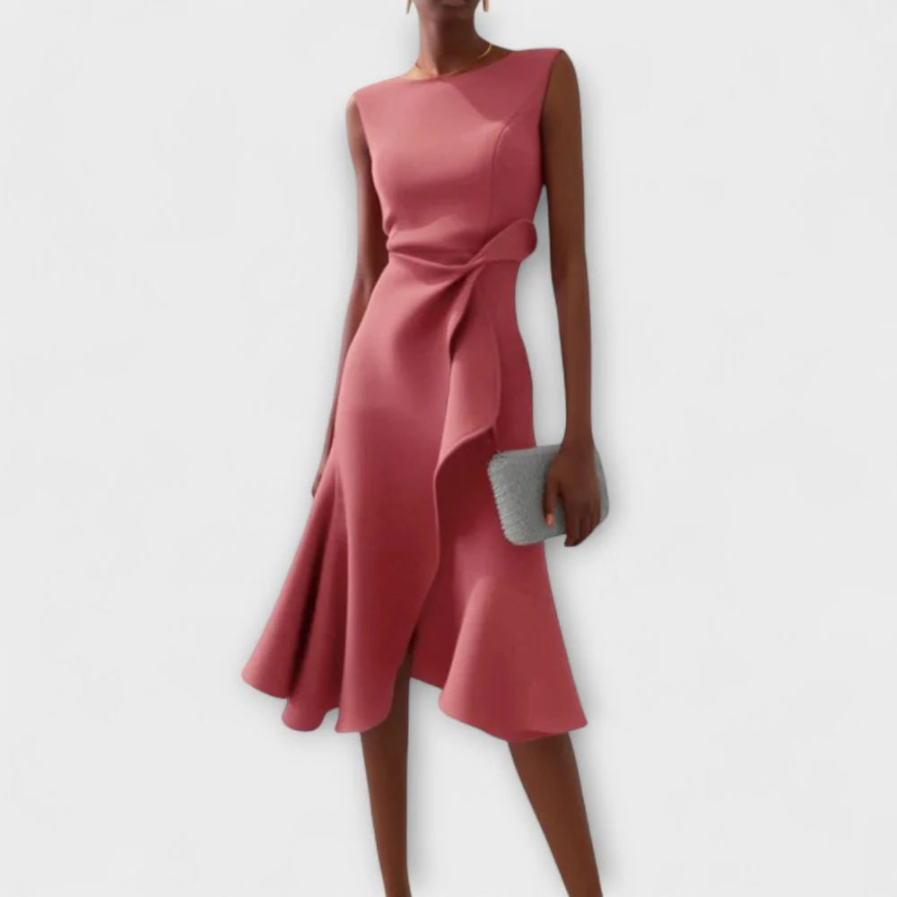 Zoé - Robe Midi Asymétrique